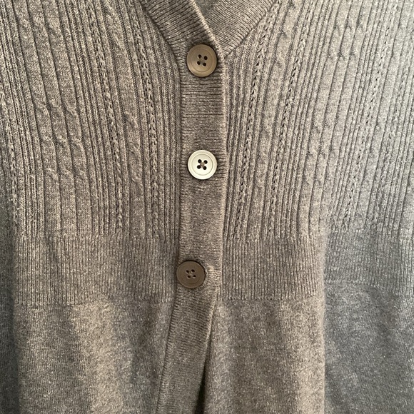 Apt 9 Women’s 1X Button Up Cardigan Sweater Gray - Picture 4 of 6